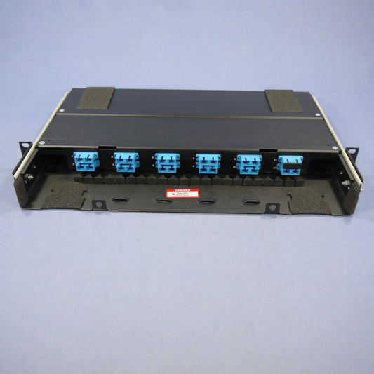 Leviton 24-Port Loaded 1RU 12-Duplex SC Adapter Fiber Optic Patch Panel 5P330-HB