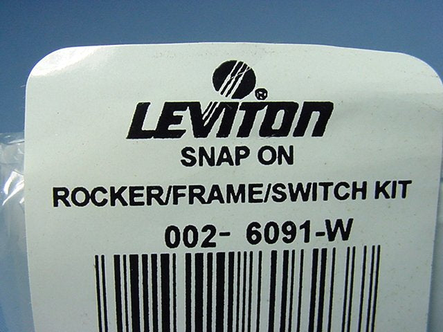 Leviton DHC White Color Change Conversion Kit for DHC Rocker Module 6091-W