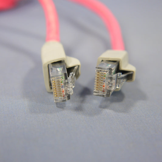 Leviton 62455-10R Cat6 Red 10ft Ethernet Cable Data Patch Cord Network Booted
