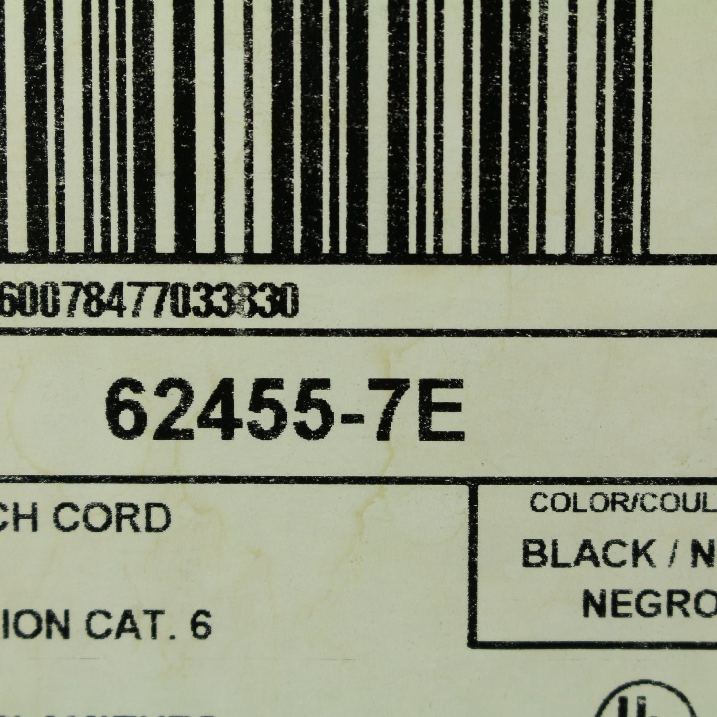 Leviton 62455-7E Cat6 Black 7ft Ethernet Cable Data Patch Cords Network 10-Pack