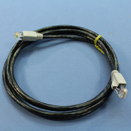 Leviton 62455-7E Cat6 Black 7ft Ethernet Cable Data Patch Cords Network 10-Pack