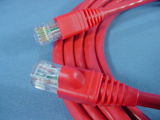 Leviton 62460-10R Red 10ft Cat6+ Extreme Ethernet Cable Data Center Patch Cords