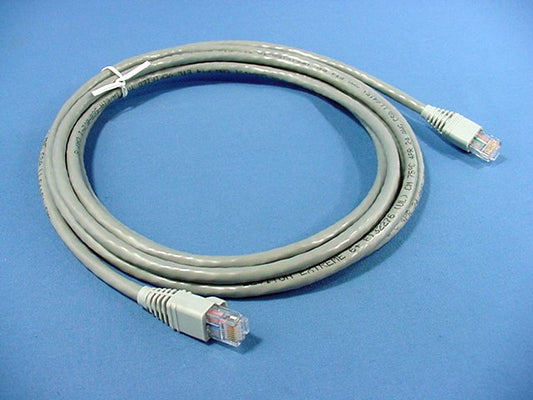 Leviton 62460-10S Cat6+ Gray 10ft Extreme Ethernet Cable LAN Data 10' Patch Cord
