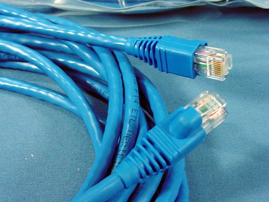 Leviton 62460-15L Blue 15ft Cat6+ Extreme Ethernet Cable Data Patch Cords 10pcs