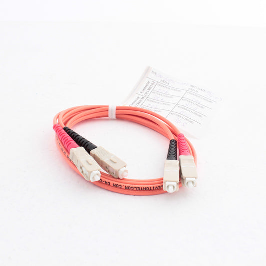 1M Fiber Optic Uplink Multi-Mode Duplex Patch Cable Cord SC 62.5/125 62DSC-M01