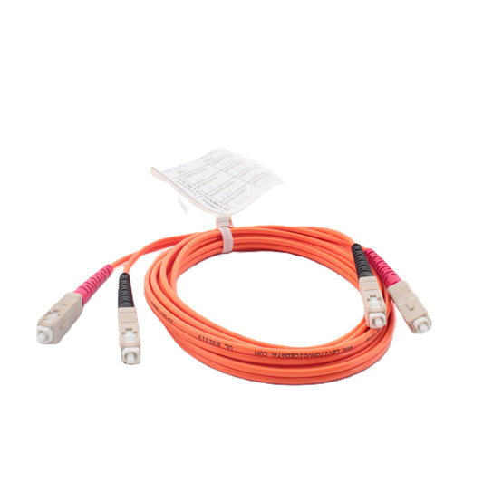 2M Fiber Optic Uplink Multi-Mode Duplex Patch Cable Cord ST 62.5/125 62DSC-M02