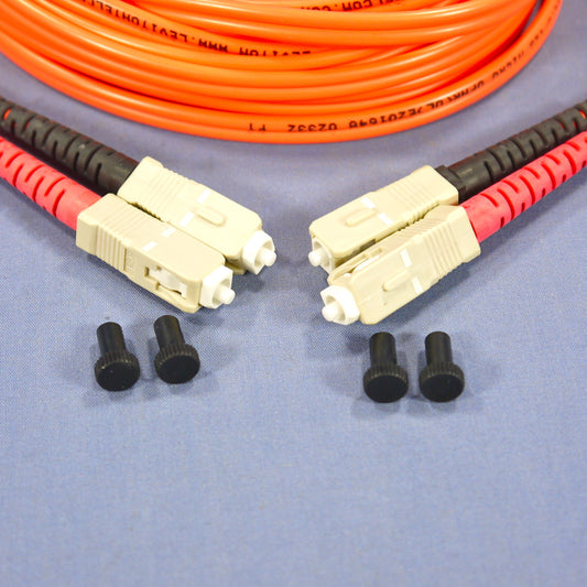 5M Fiber Optic Uplink Multi-Mode Duplex Patch Cable Cord SC 62.5/125 62DSC-M05