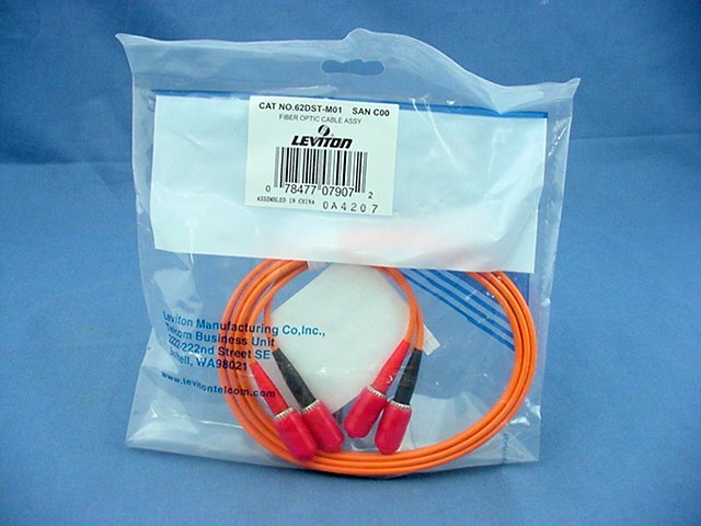 1M Fiber Optic Uplink Multi-Mode Duplex Patch Cable Cord SC 62.5/125 62DST-M01