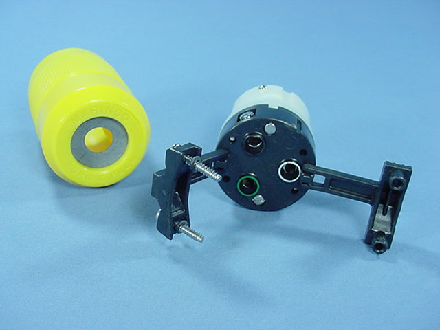 Leviton 6360-CR-062 Yellow California Turn Twist Locking Connector Non-Nema 50A