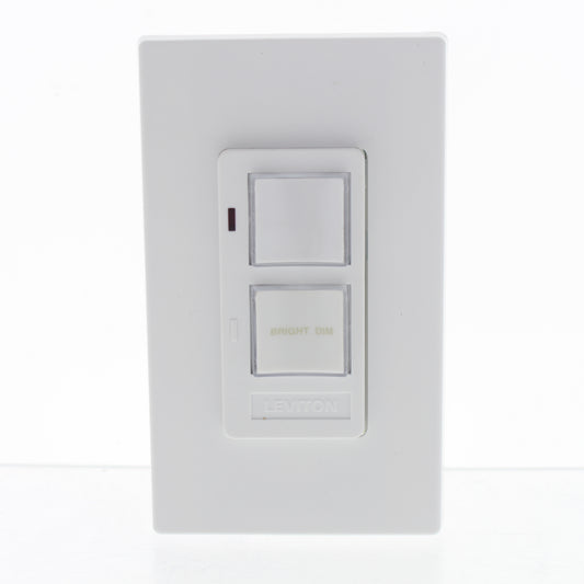 Leviton 6420 White 2-Button Wall Controller w/ Annunciator Scene Controller Di