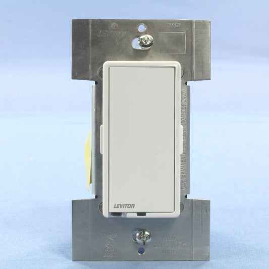 Leviton 6606-1LM White/Almond Decora Touch Pad Dimmer Switch Incandescent Only