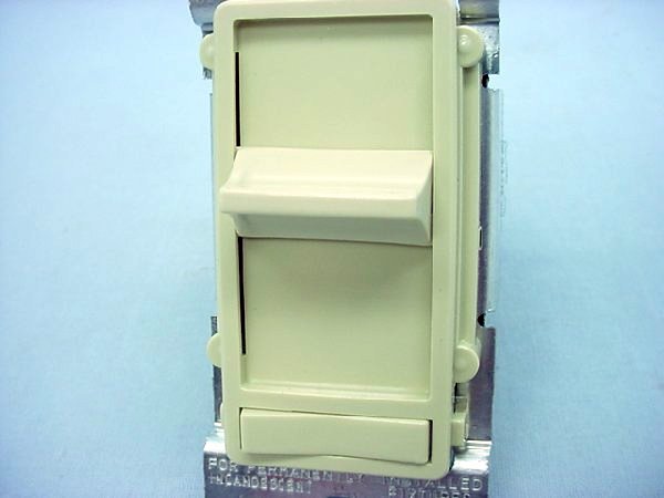 Leviton Ivory Decora Slide Dimmer Switch ON/OFF Preset 3-Way 600W 120V 6623-PI