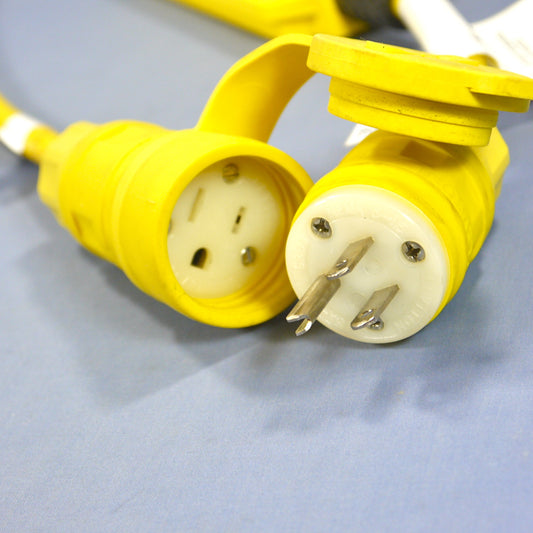 Leviton 69591 Industrial 15A Reset GFCI 3' Extension Cord Set Nema 5-15 120V