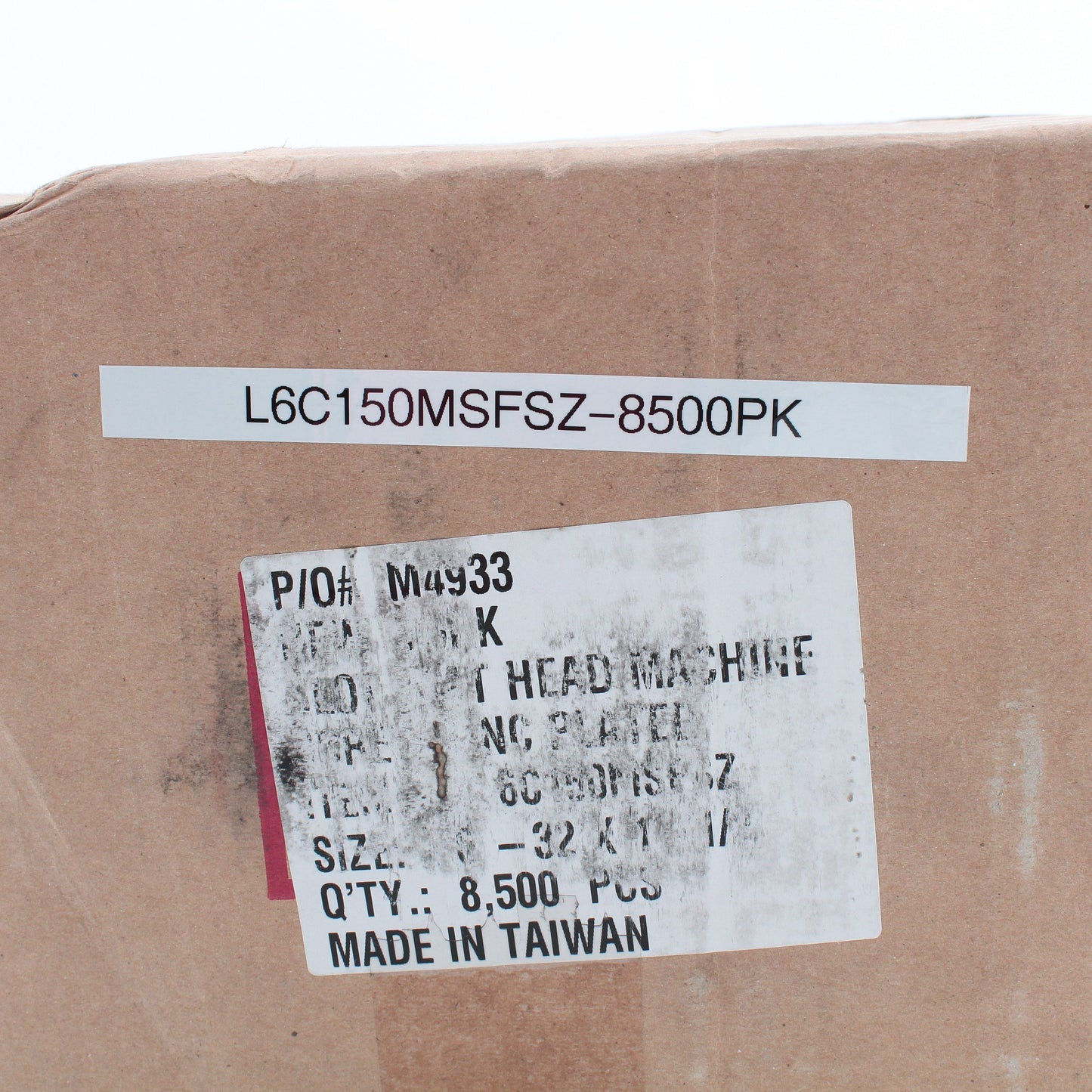 8500-Pack Bolt & Screw Co 1.5" Flathead 6-32 Thread Straight Slot Machine Bolts