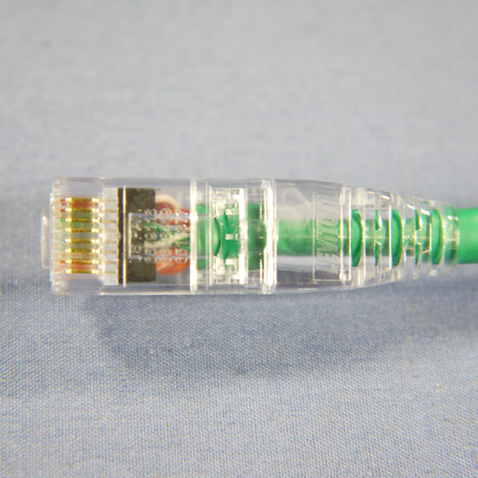 Leviton Cat 6+ Cable Green 7' Extreme Ethernet LAN Patch Cord Cat6 7 Ft 6D460-7G