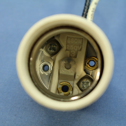 100 Leviton Unglazed Porcelain E26 Light Socket Lampholders 660W 250V 70036-10