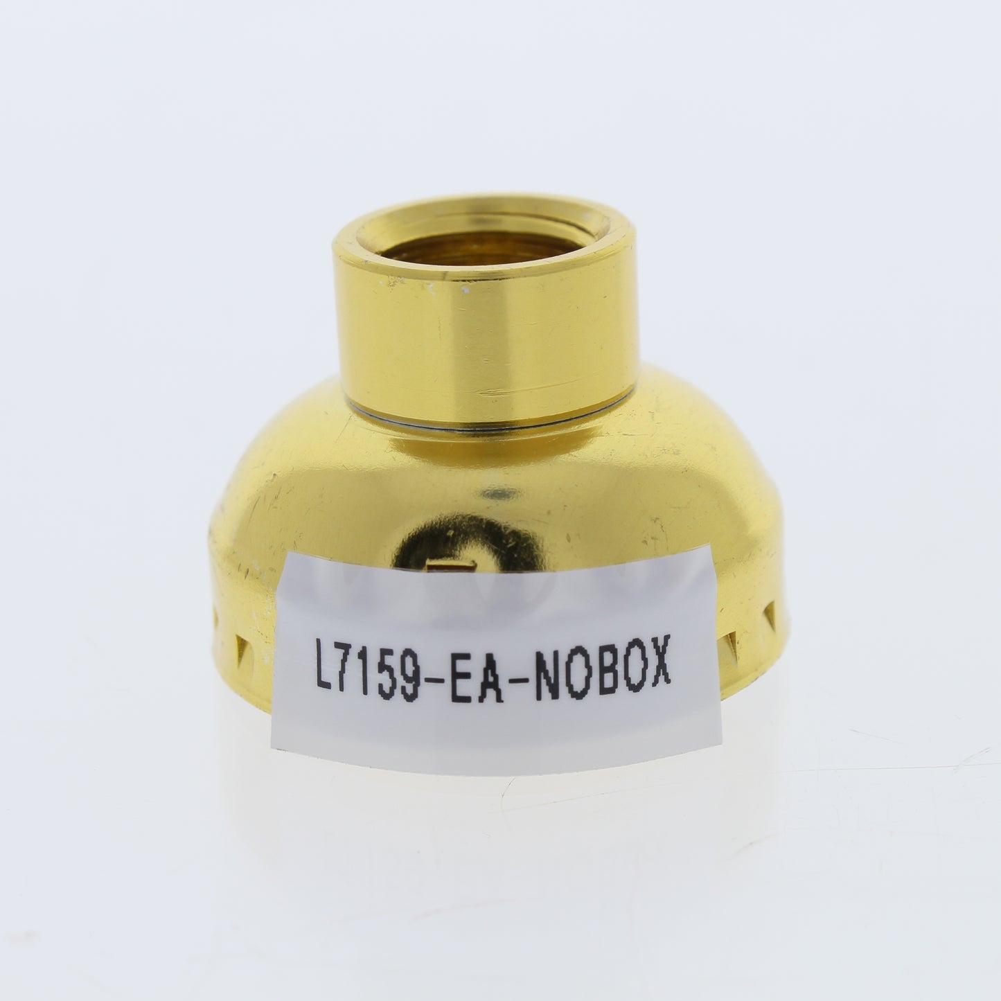 Leviton Deep Brass Lampholder Light Socket Cap 1/4 IPS Bushing w/ Set Screw 7159