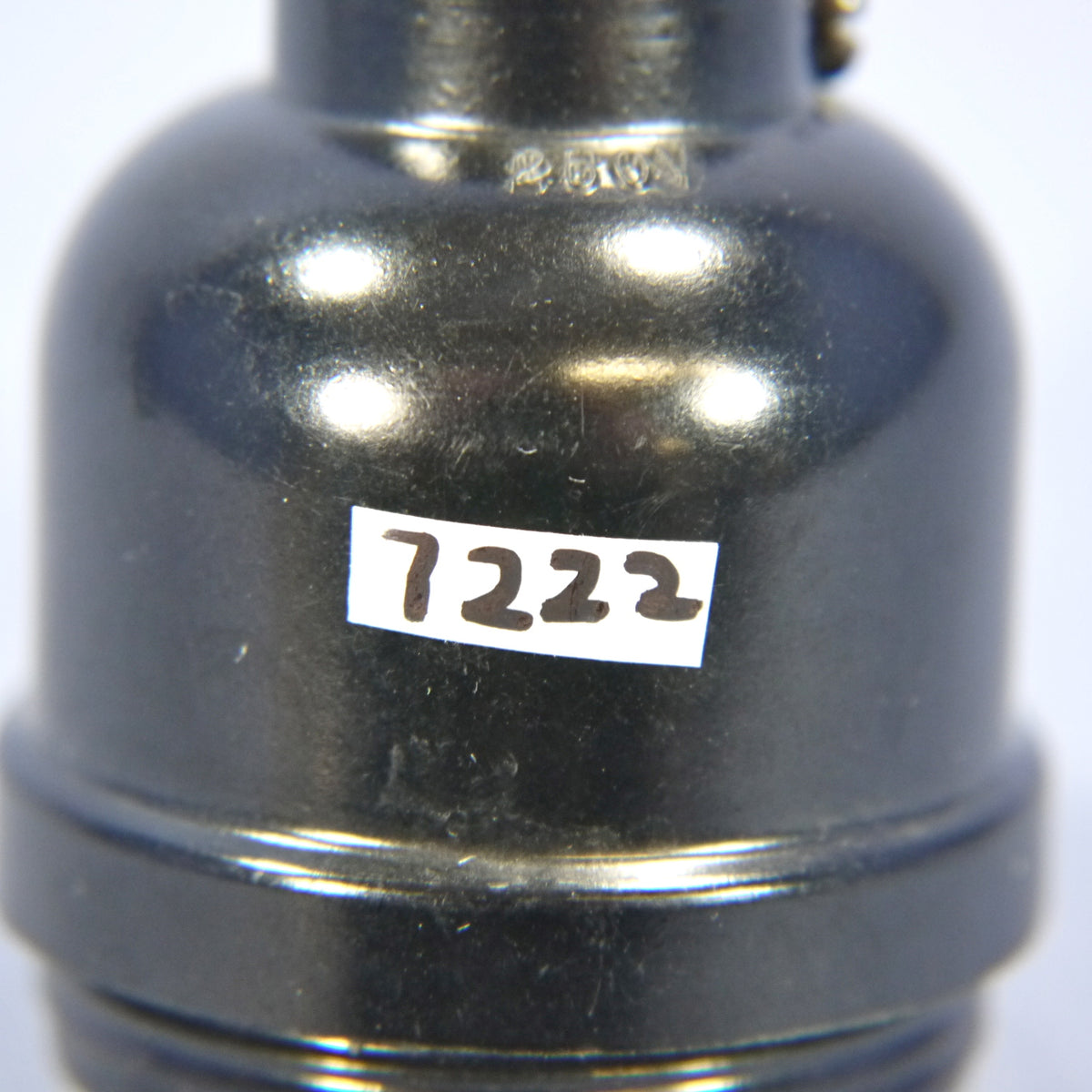 Leviton Black Thermoset Lamp Holder Cap ONLY Light Socket 1/8 IPS Set Screw 7222