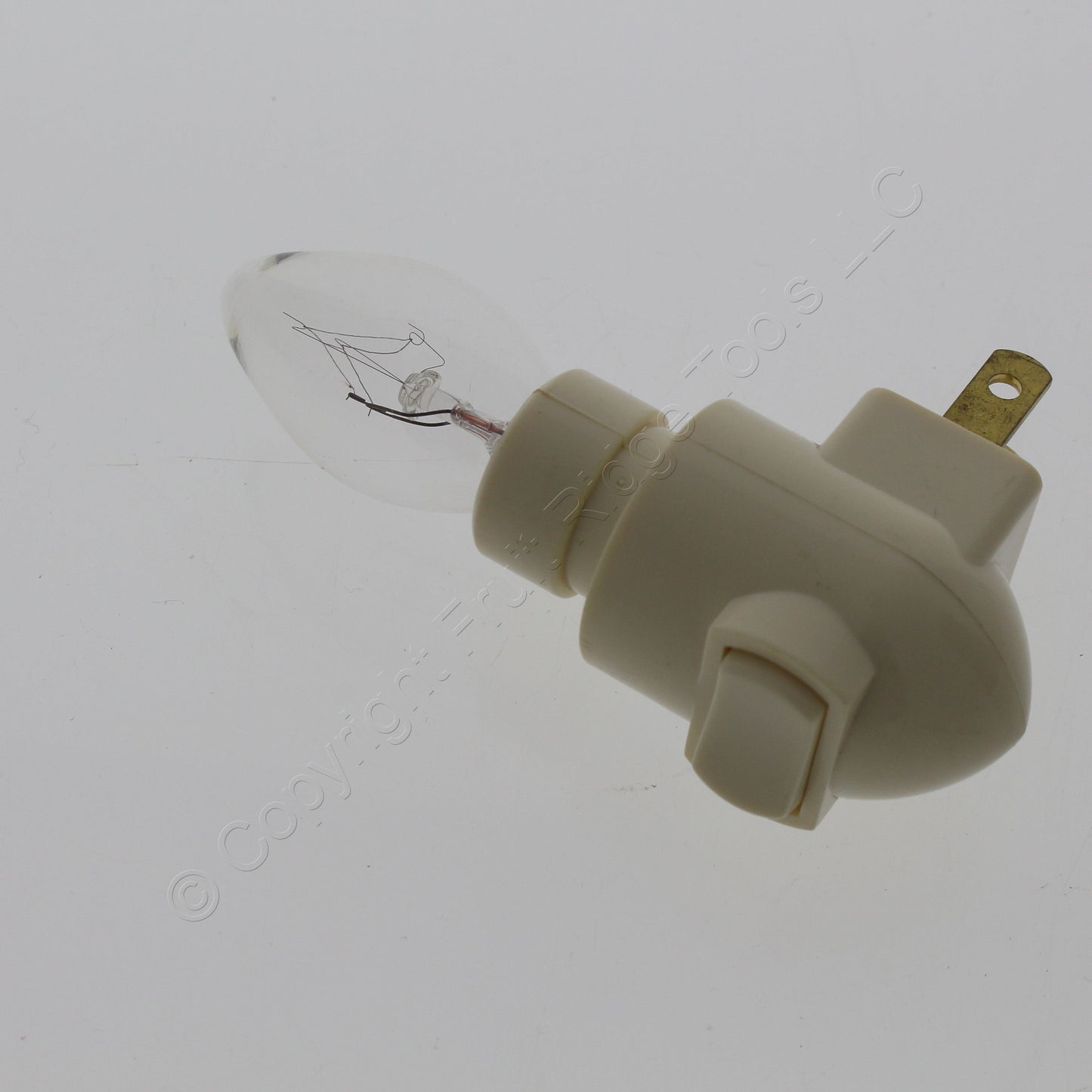 Leviton 801-B Ivory 14W On/Off Nightlight Guide Polarized Non-Grounding