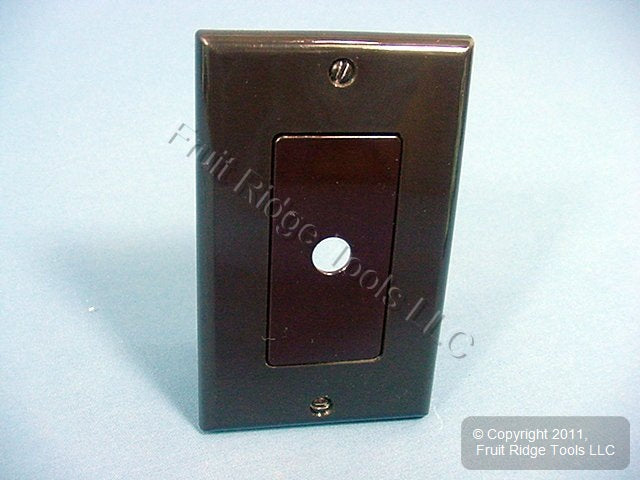 Leviton Brown Decora Rotary Dimmer Switch Cover Wall Plate 80400