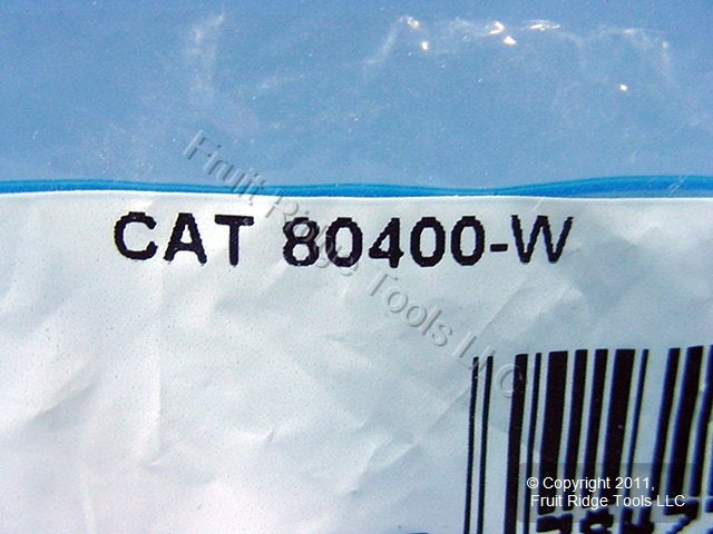 Leviton 80400-W White 1-Gang Plastic Decora GFCI GFI Standard Wallplate Cover