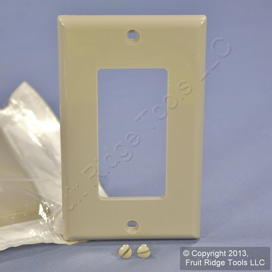 Leviton 80401-NGY Gray 1-Gang Unbreakable Decora GFCI Nylon Wallplate Cover 3pcs