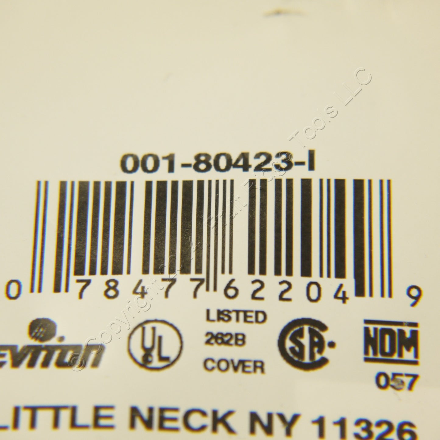 Leviton 80423-I Ivory 5-Gang Decora GFCI GFI Plastic Standard Wallplate Cover