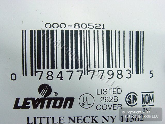 Leviton Brown Large Receptacle Outlet Cover Plate Light Switch Wallplate 80521