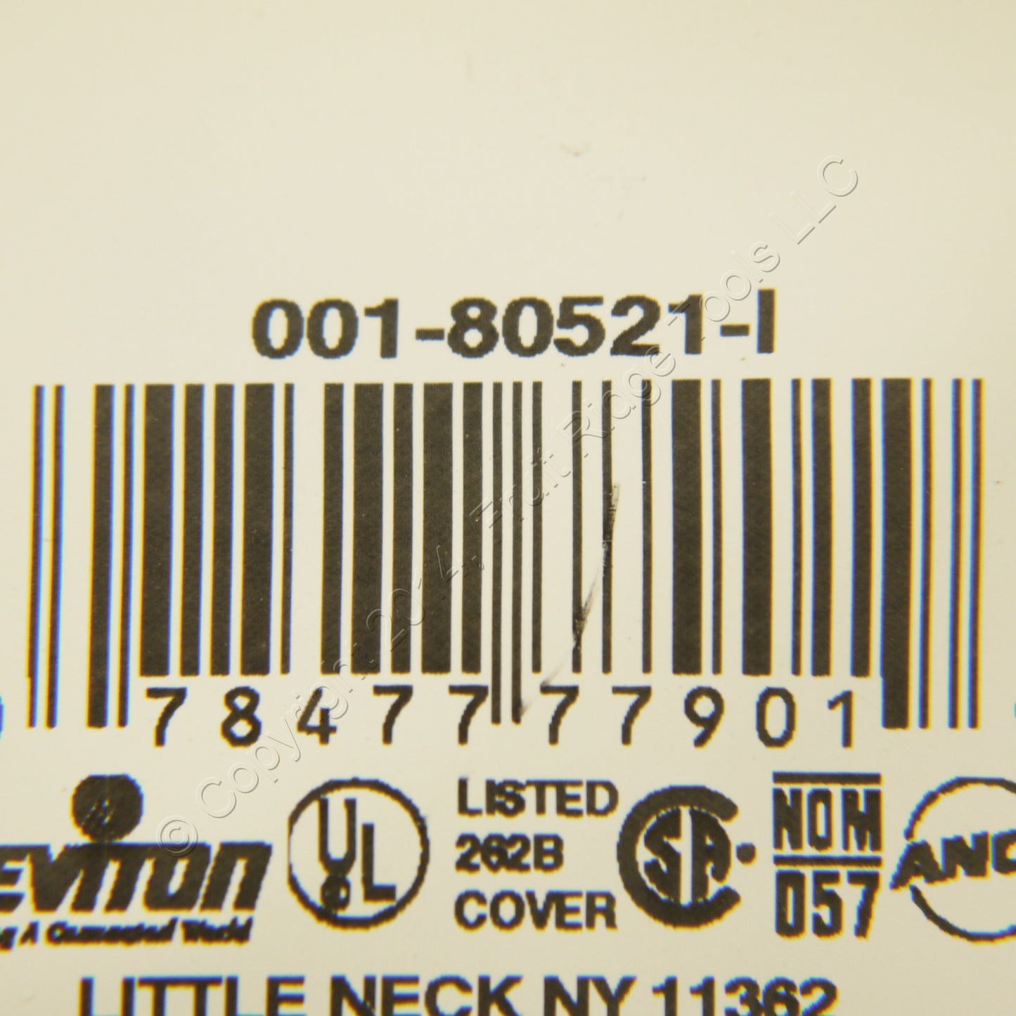 Leviton 80521-I Ivory 3-Gang Toggle Switch Duplex Outlet Midway Wallplate Cover