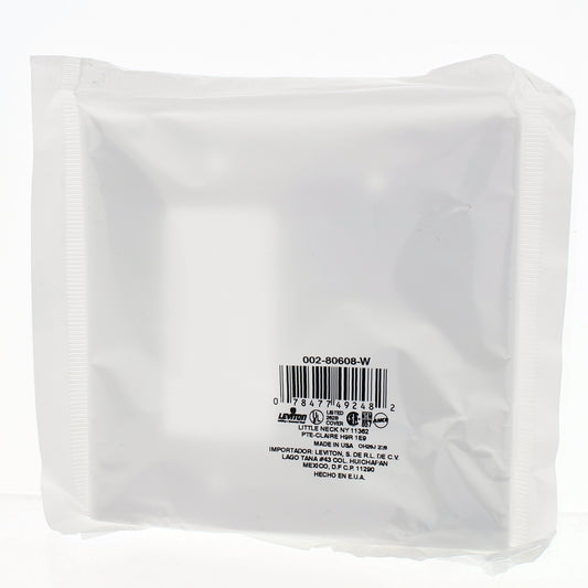 Leviton 80608 White Residential Grade Decora GFCI Blank Cover Midway Wallplate