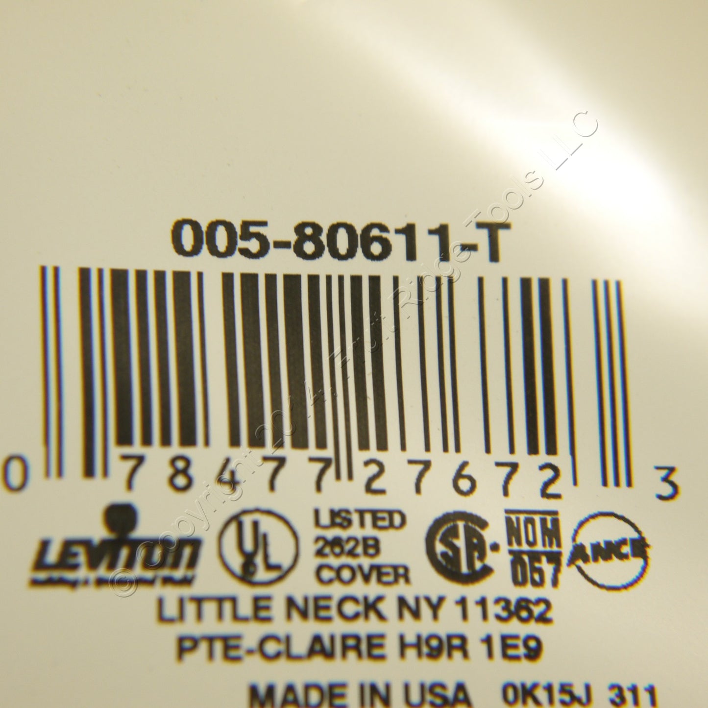 Leviton 80611-T Light Almond 3-Gang Decora GFCI Plastic Midway Wallplate Cover