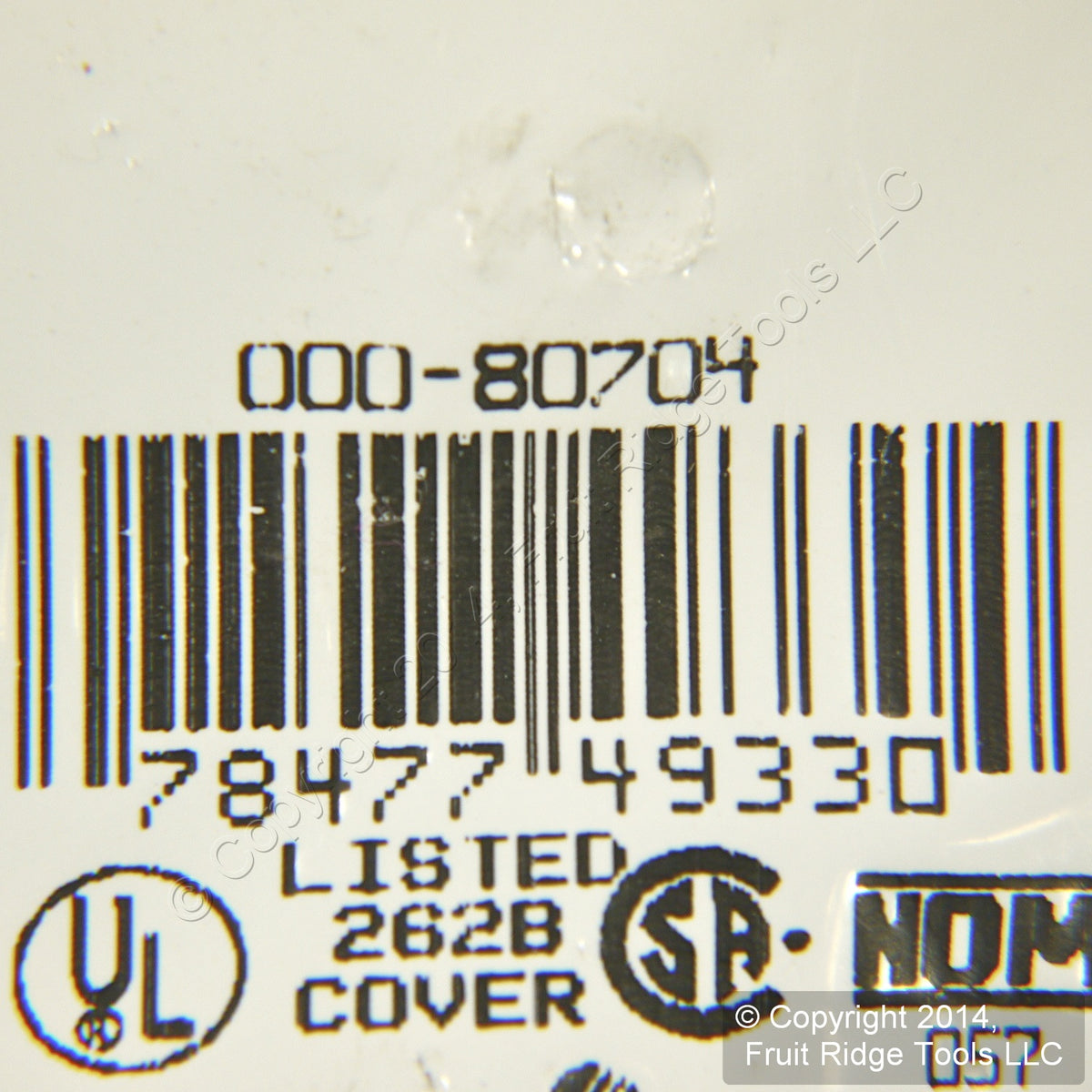 Leviton 80704 Brown 1-Gang 1.406in. Outlet Unbreakable Nylon Wallplate Cover