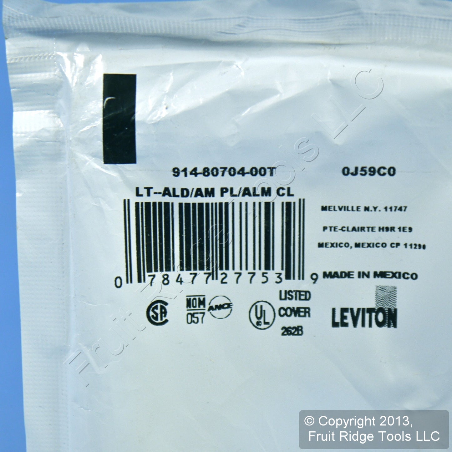Leviton 80704-T Light Almond 1-Gang Single 1.406" Outlet Nylon Wallplate Cover
