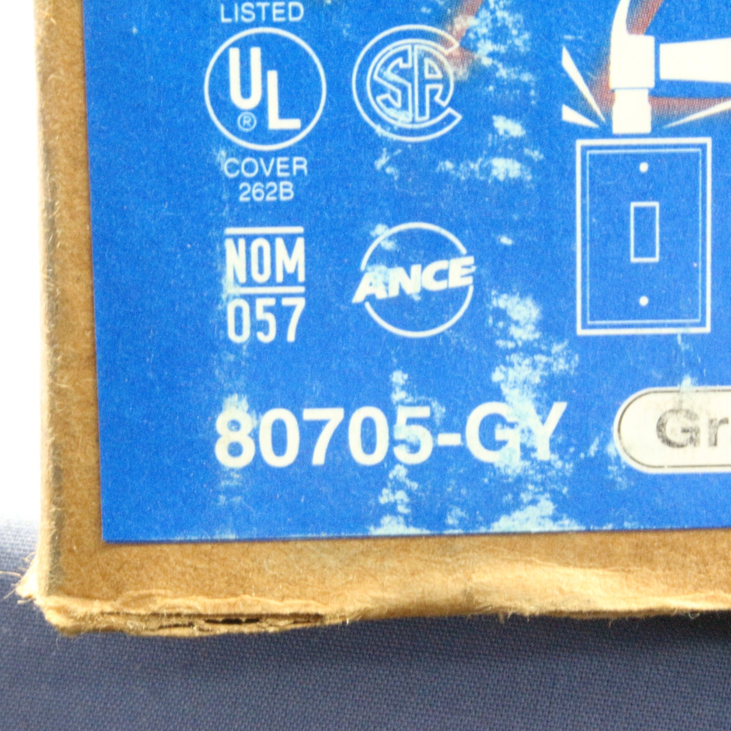 Leviton 80705-GY Gray 2-Gang Toggle Duplex Outlet Unbreakable Wallplates 15pcs