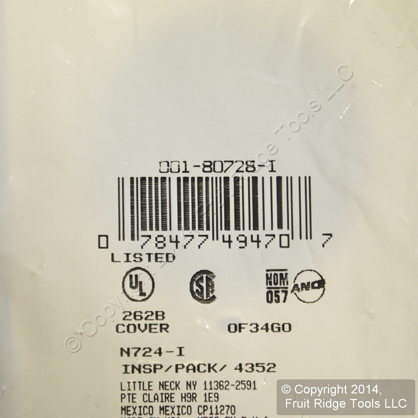 Leviton 80728-I Ivory 1-Gang 2.15" Power Outlet Unbreakable Midway Wallplate
