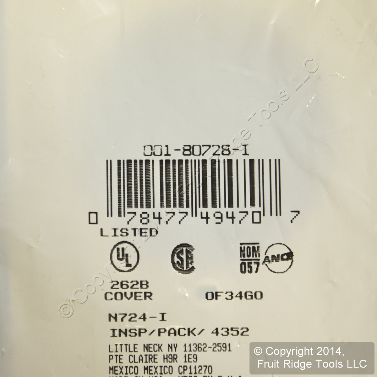Leviton 80728-I Ivory 1-Gang 2.15" Power Outlet Unbreakable Midway Wallplate
