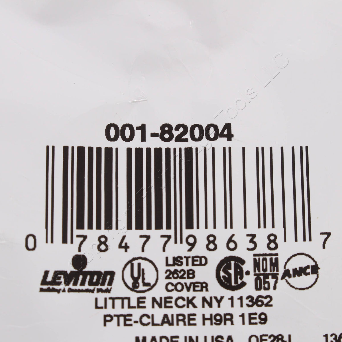 Leviton 82004 Almond 1-Gang Single 1.406" Receptacle Thermoset Wallplate Covers