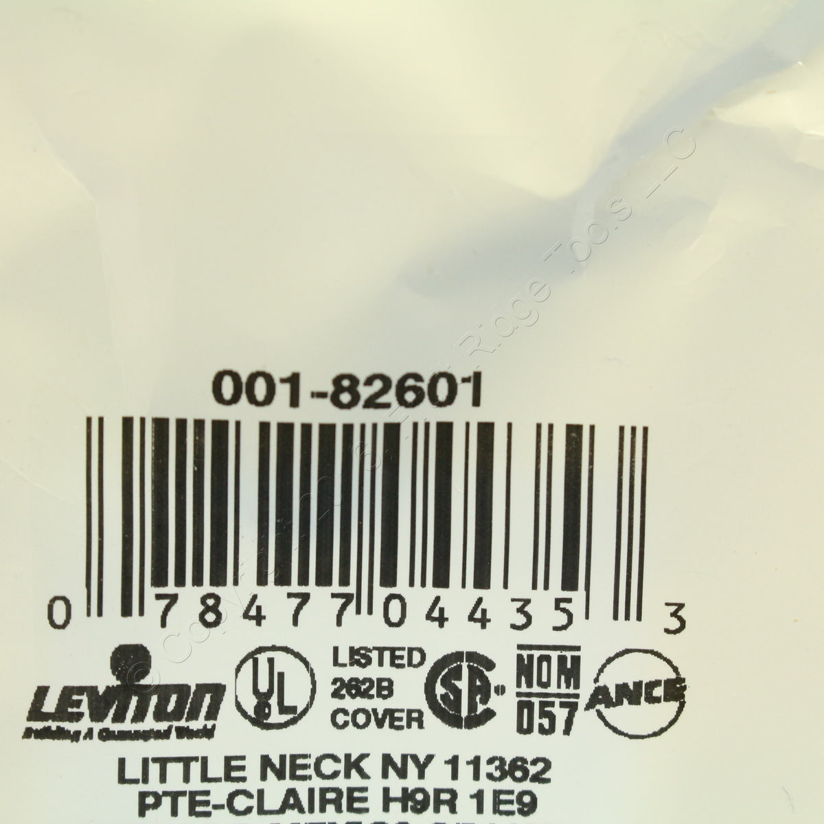 Leviton 82601 Almond 1-Gang Plastic Decora GFCI GFI Oversize Wallplate Cover