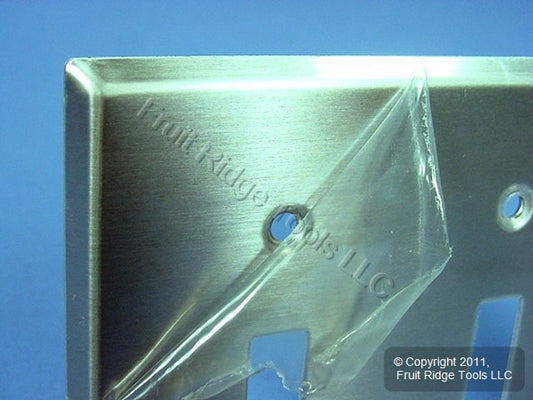 Leviton 83011 Aluminum 3-Gang Toggle Aluminum 3004 Alloy .040" Thick Wallplate