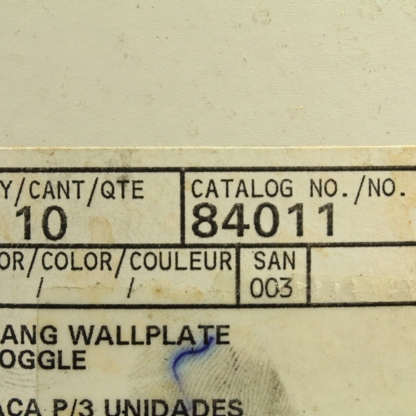 10 Leviton Type 430 Stainless Steel 3-Gang Toggle Switch Cover Wallplates 84011