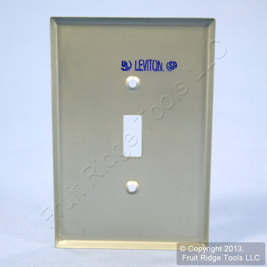 Leviton 84101-40 Stainless Steel Non-Magnetic 1-Gang Jumbo Toggle Switch Cover