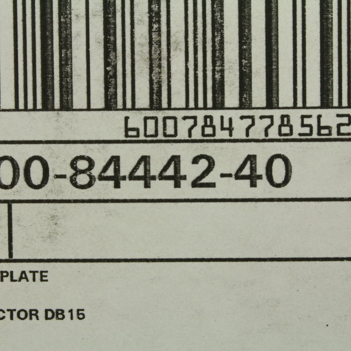 Leviton 84442-40 Non-Mag Stainless Steel Wallplate For DB15 Data Jack Connector