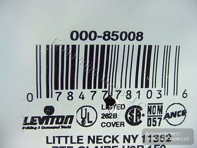Leviton Brown 2G Duplex Outlet Receptacle Cover Box Mount Blank Wallplate 85008