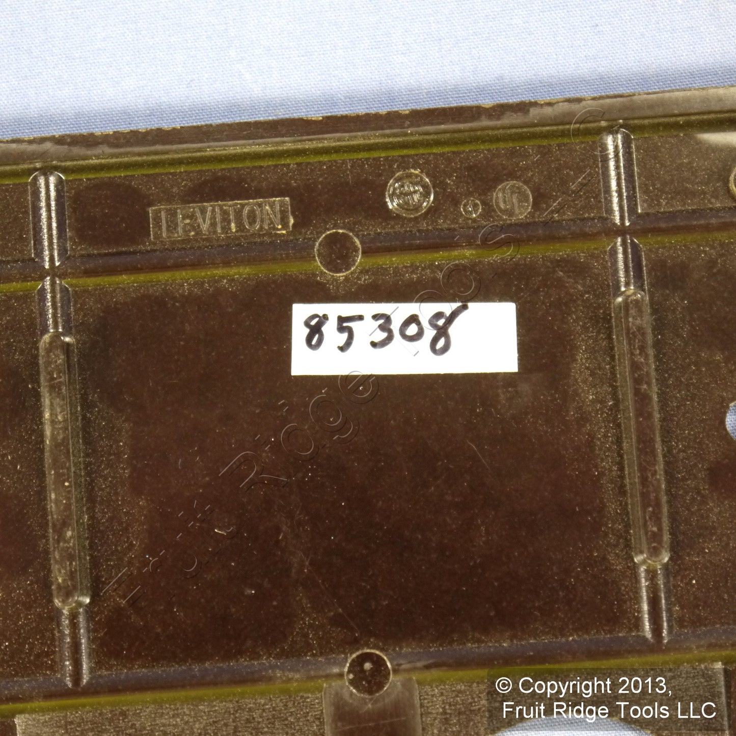 Leviton 85308 Brown 2-Gang Blank Duplex Plastic X-Deep Wallplate Box Mount 2pcs