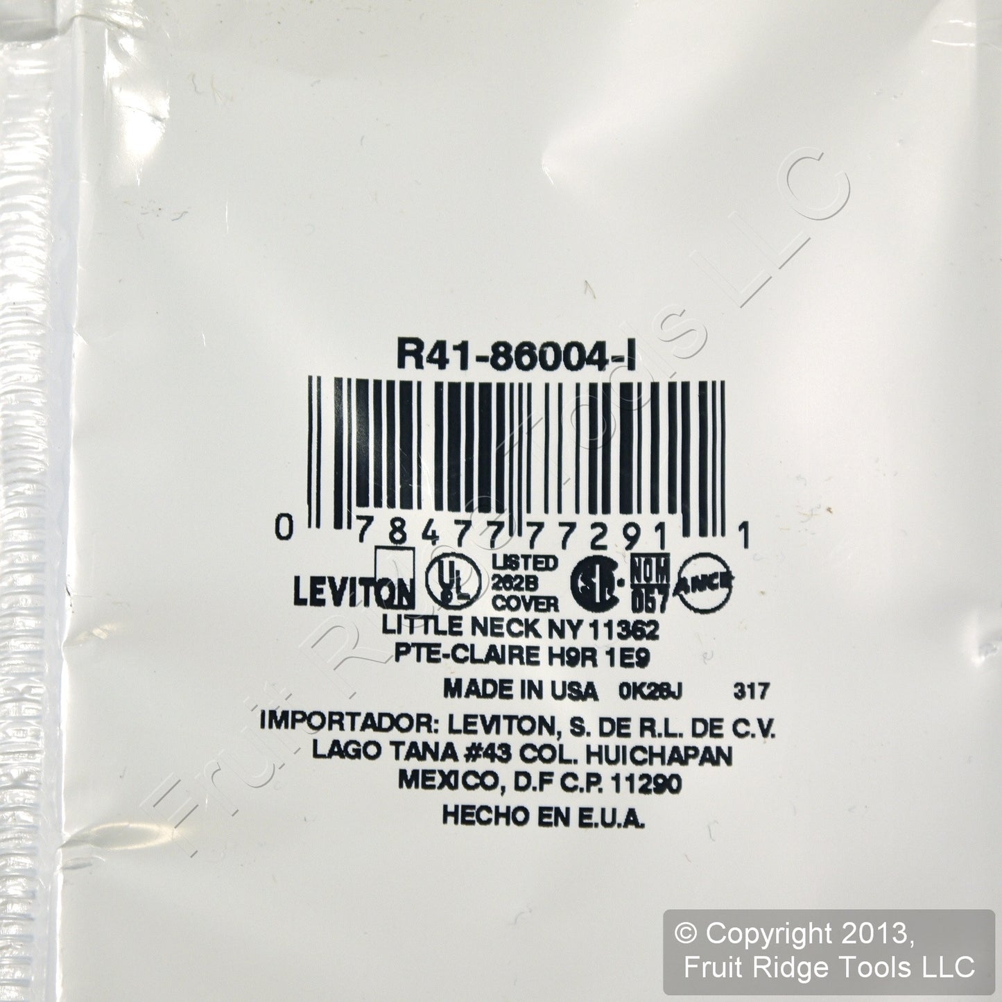 Leviton 86004 Ivory 1-Gang 1.406" Outlet Plastic Standard Wallplate Cover 150pc