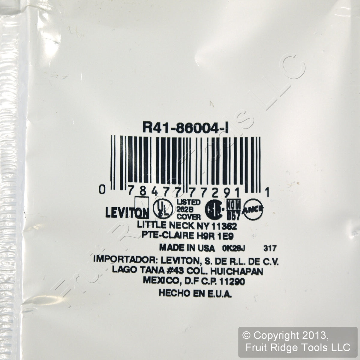 Leviton 86004 Ivory 1-Gang 1.406" Outlet Plastic Standard Wallplate Cover 150pc