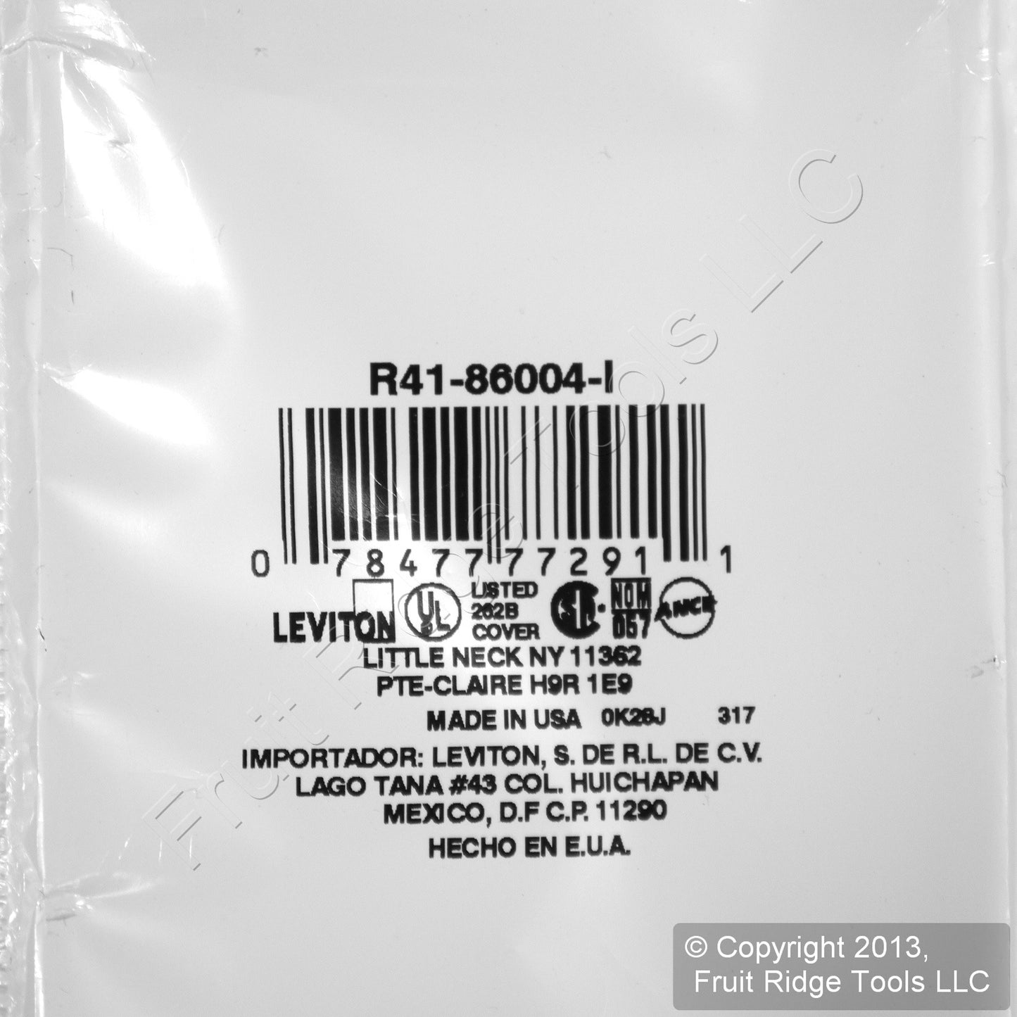 Leviton 86004 Ivory 1-Gang 1.406" Outlet Plastic Standard Wallplate Cover 15pcs