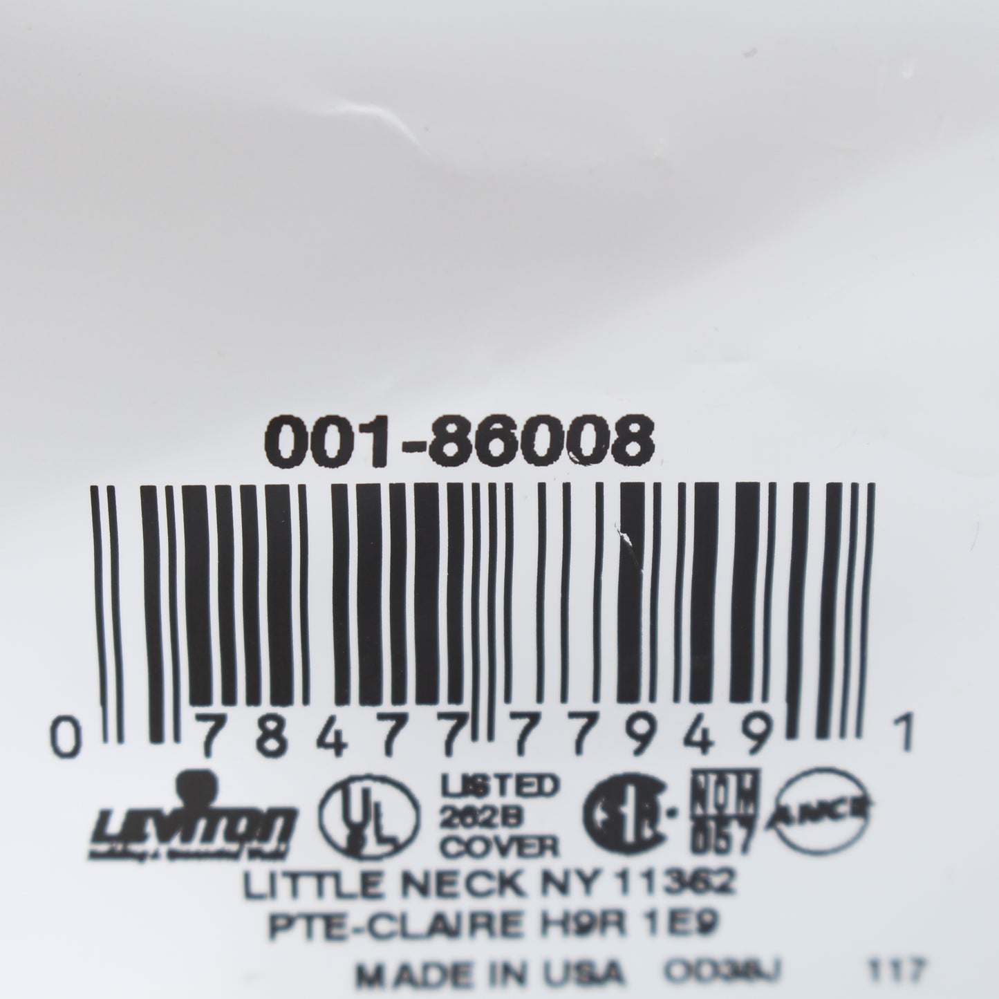 Leviton 86008 Ivory 2-Gang Blank Duplex Plastic Wallplate Cover Box Mount 2pcs