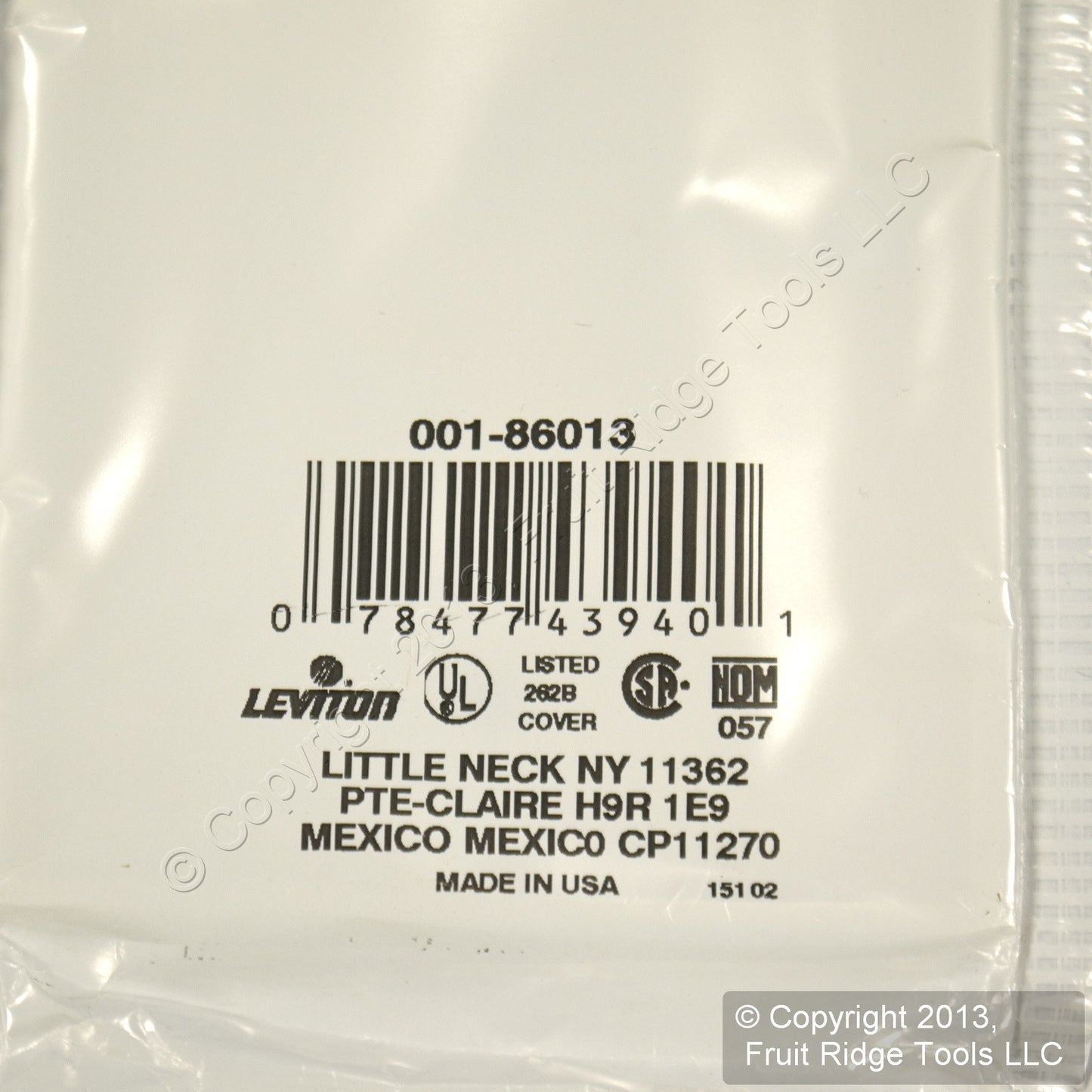 Leviton 86013 Ivory 1-Gang Phone .406" Plastic Wallplate Cover Box Mount 40pcs