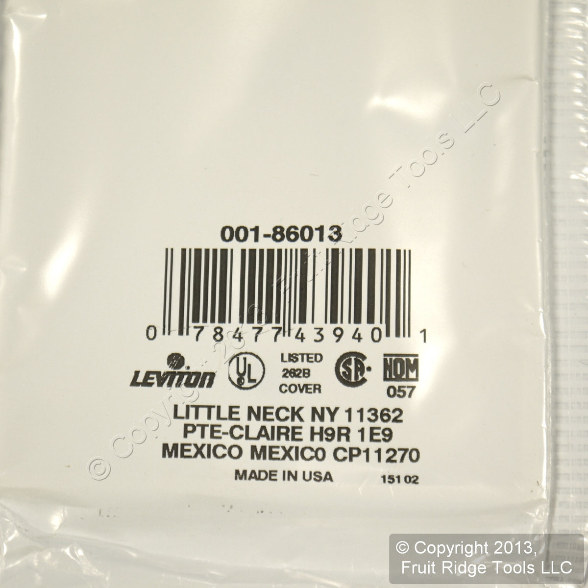 Leviton 86013 Ivory 1-Gang Phone .406" Plastic Wallplate Cover Box Mount 40pcs
